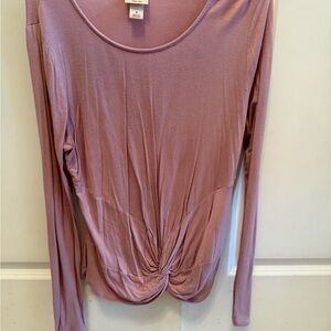 Mossimo Supply Co. Mauve Long Sleeve Blouse